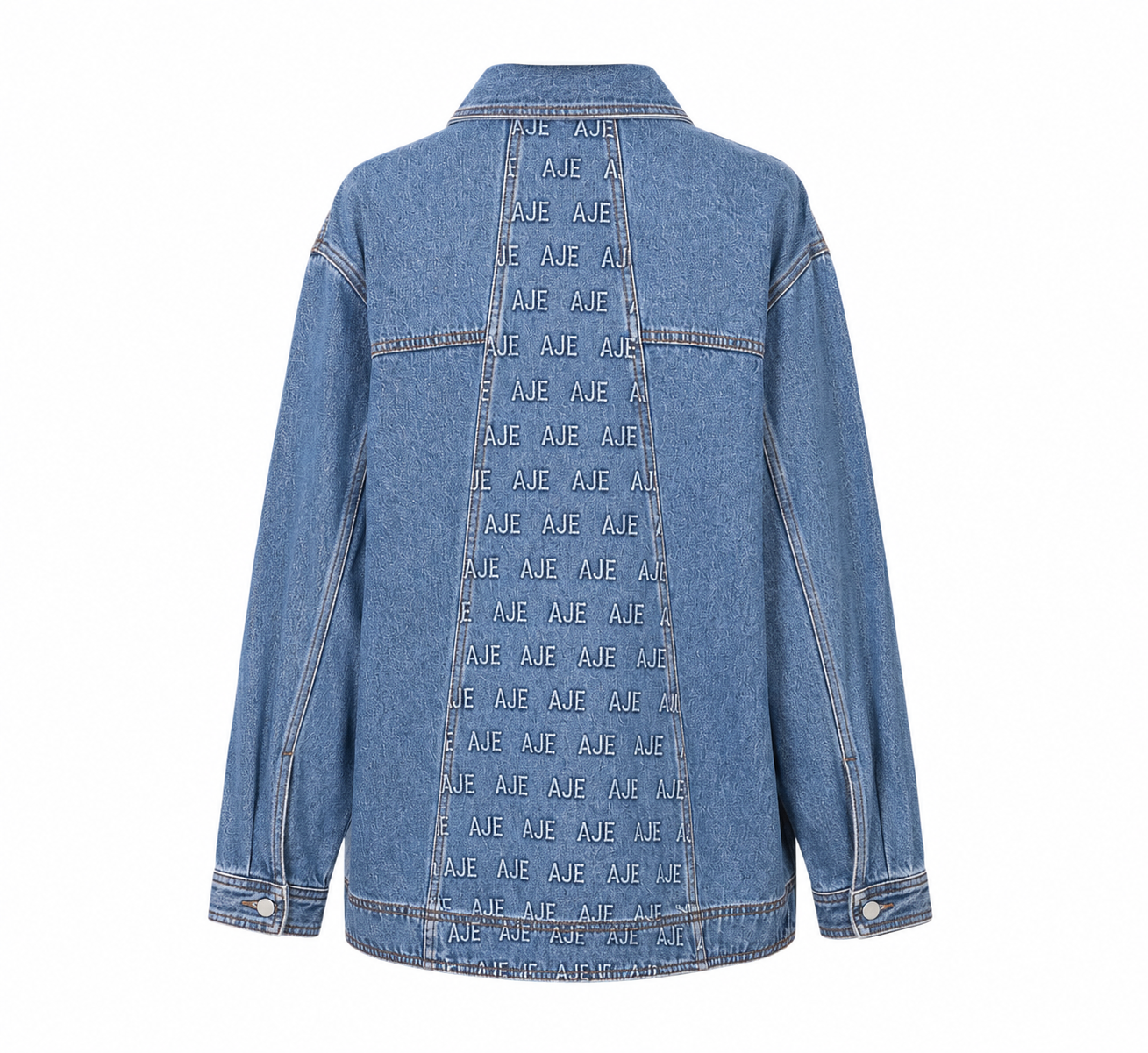 Aje “Nika” Logo Denim Shacket