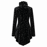 Annah Stretton Black Velvet Victorian Ruffle Jacket