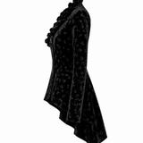 Annah Stretton Black Velvet Victorian Ruffle Jacket