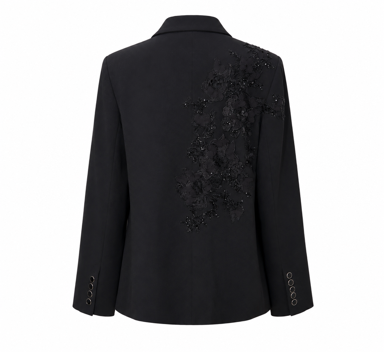 Trelise Cooper “Power Play” Embroidered Double-Breasted Blazer