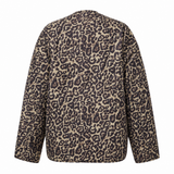 Zara Leopard Print Quilted Jacket