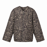 Zara Leopard Print Quilted Jacket