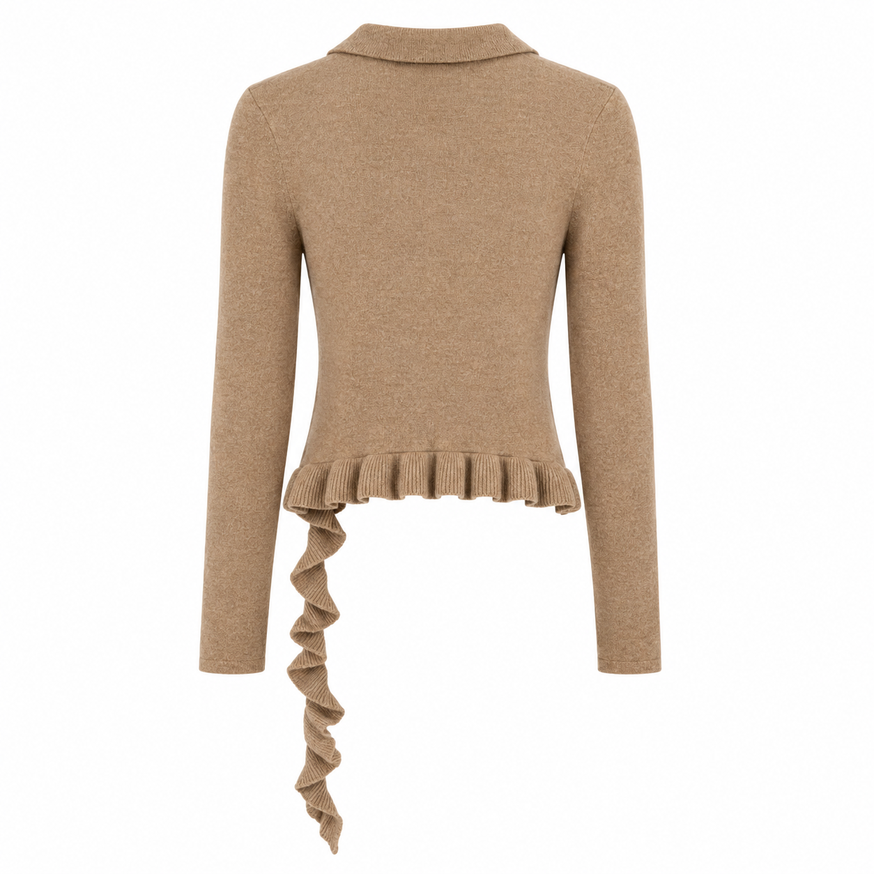 Maggie Marilyn Cashmere Blend Ruffle Knit Top