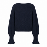 RUBY “Matilda” Mohair-Blend Cardigan Blue