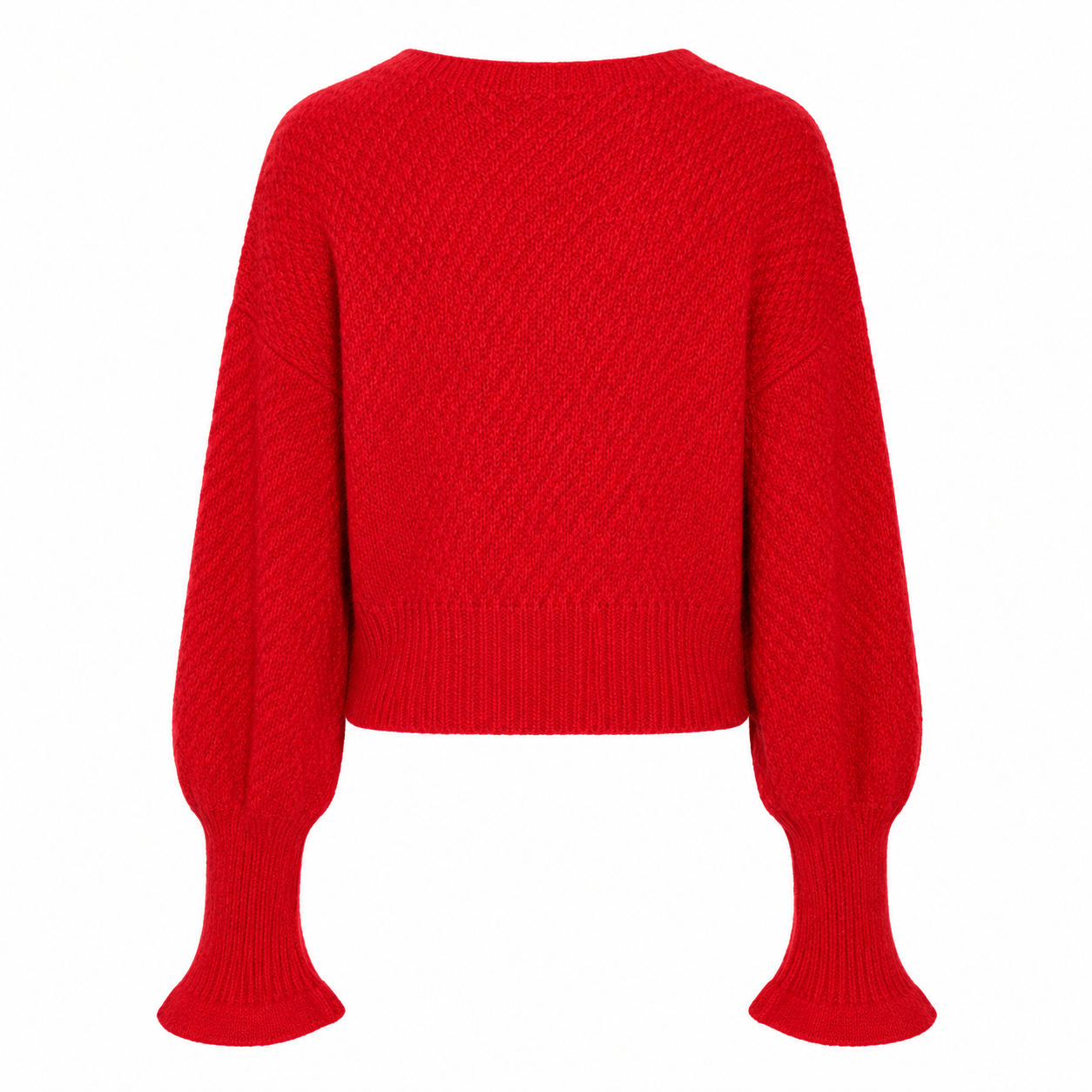 RUBY “Matilda” Mohair-Blend Cardigan Red