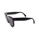 CELINE “Triomphe 01” Oval Sunglasses – Black