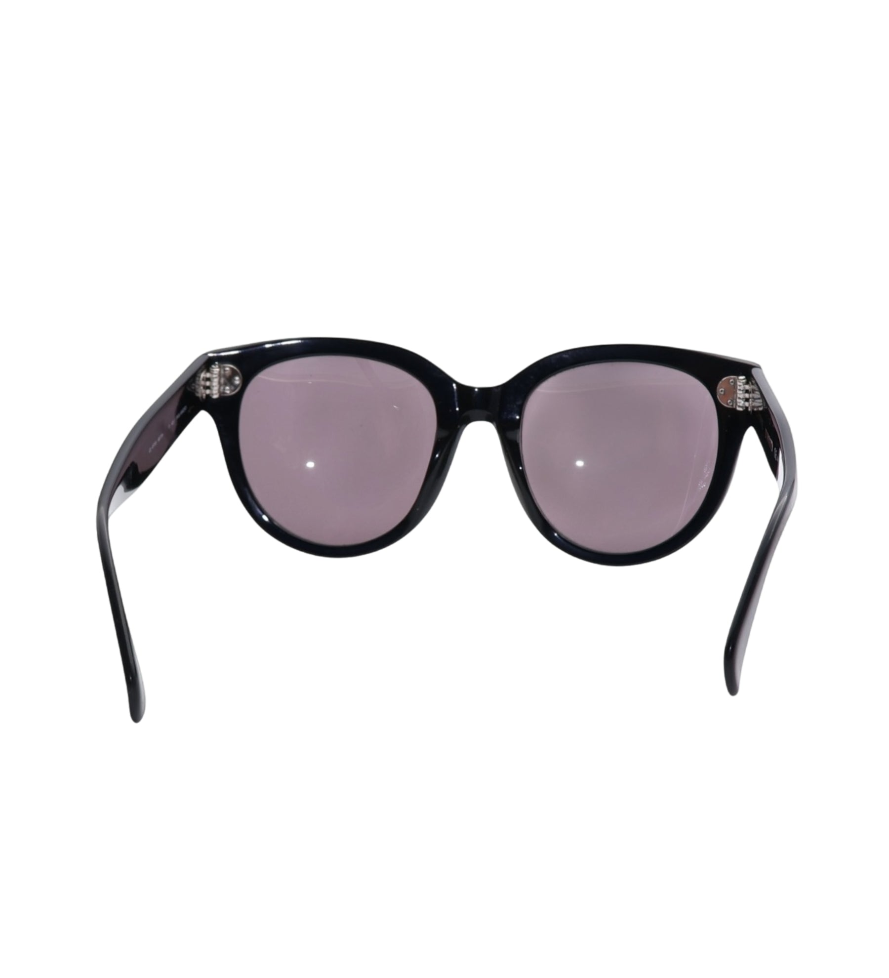 CELINE “Triomphe 01” Oval Sunglasses – Black