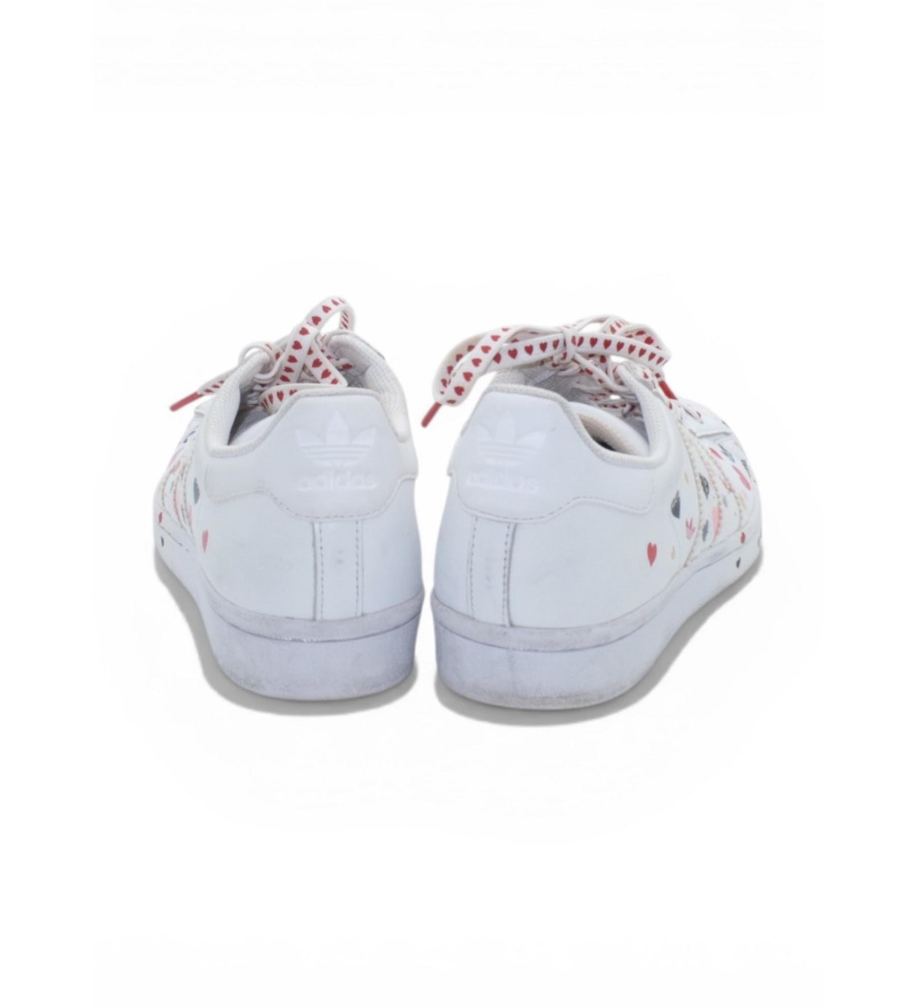 Adidas Superstar Heart Print Sneakers