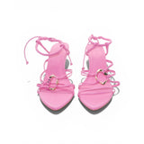 Aje Strappy Heeled Sandals with Gold Detail