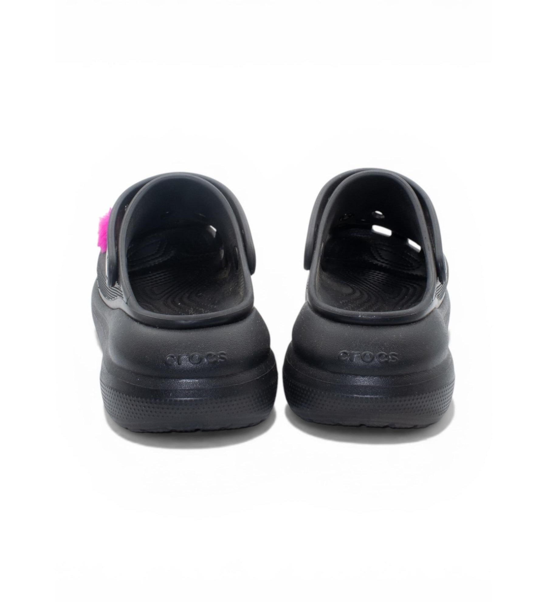Crocs Black Platform Clogs with Jibbitz Charms