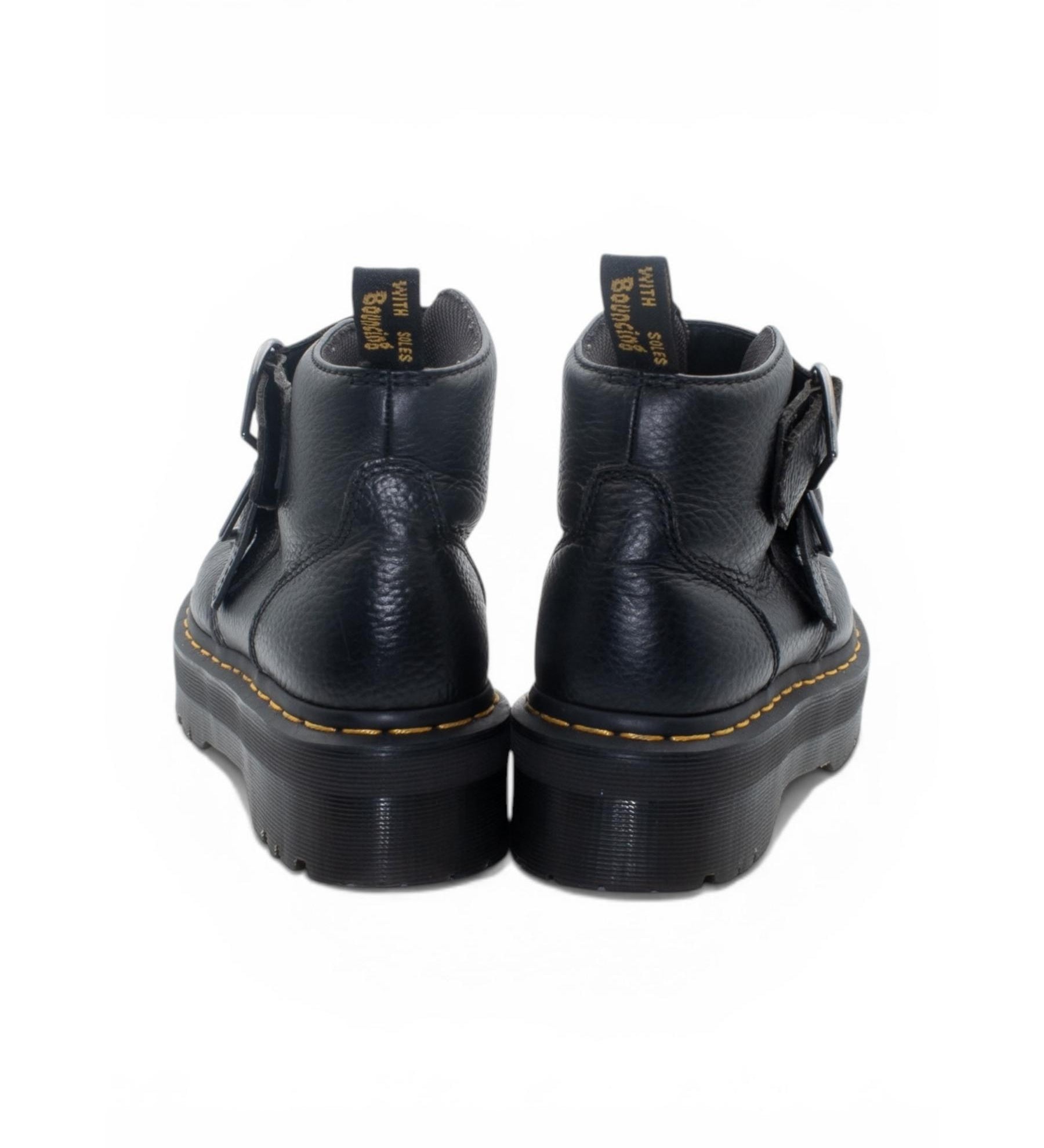 Dr Martens Platform Buckle Ankle Boots