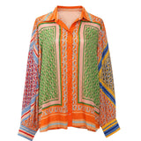 FARM Rio “Mixed Cashew” Printed Long Sleeve Shirt