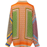 FARM Rio “Mixed Cashew” Printed Long Sleeve Shirt