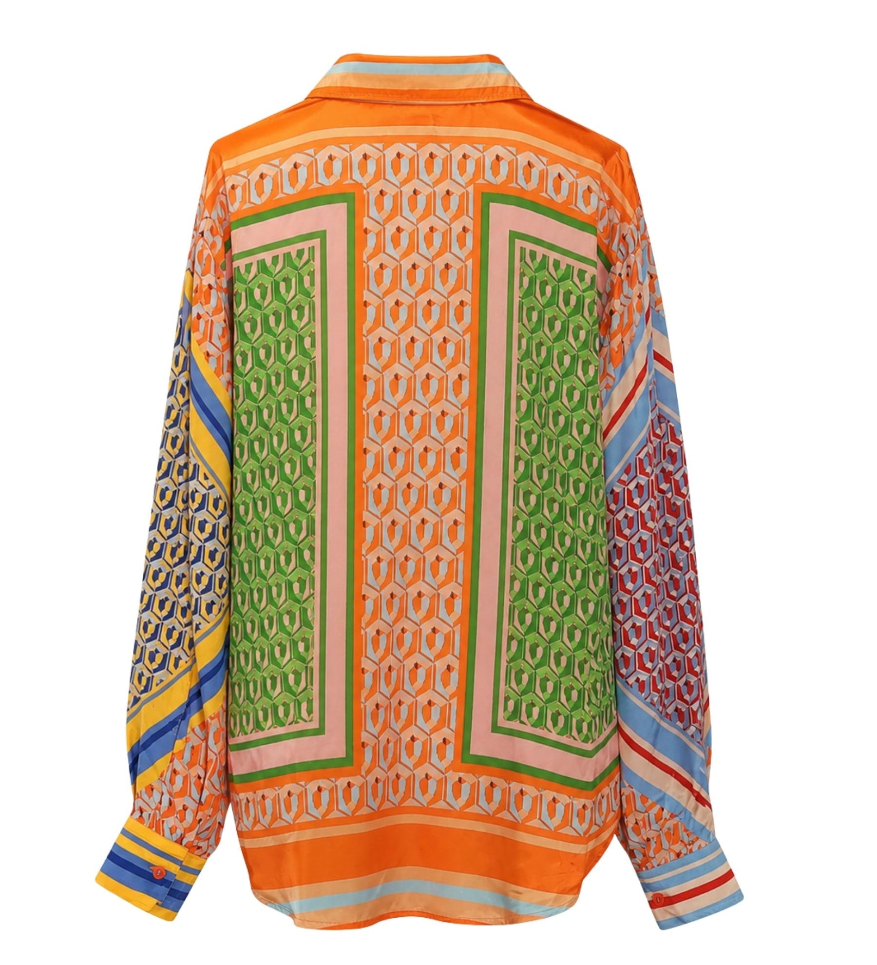 FARM Rio “Mixed Cashew” Printed Long Sleeve Shirt