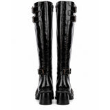 Ganni Leather Riding Boots