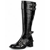 Ganni Leather Riding Boots