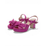 Kathryn Wilson – Metallic Pink Bow Heels