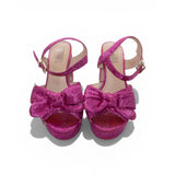 Kathryn Wilson – Metallic Pink Bow Heels