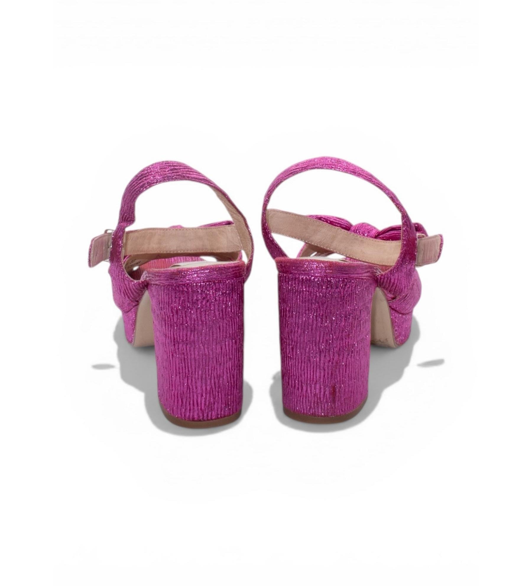 Kathryn Wilson – Metallic Pink Bow Heels