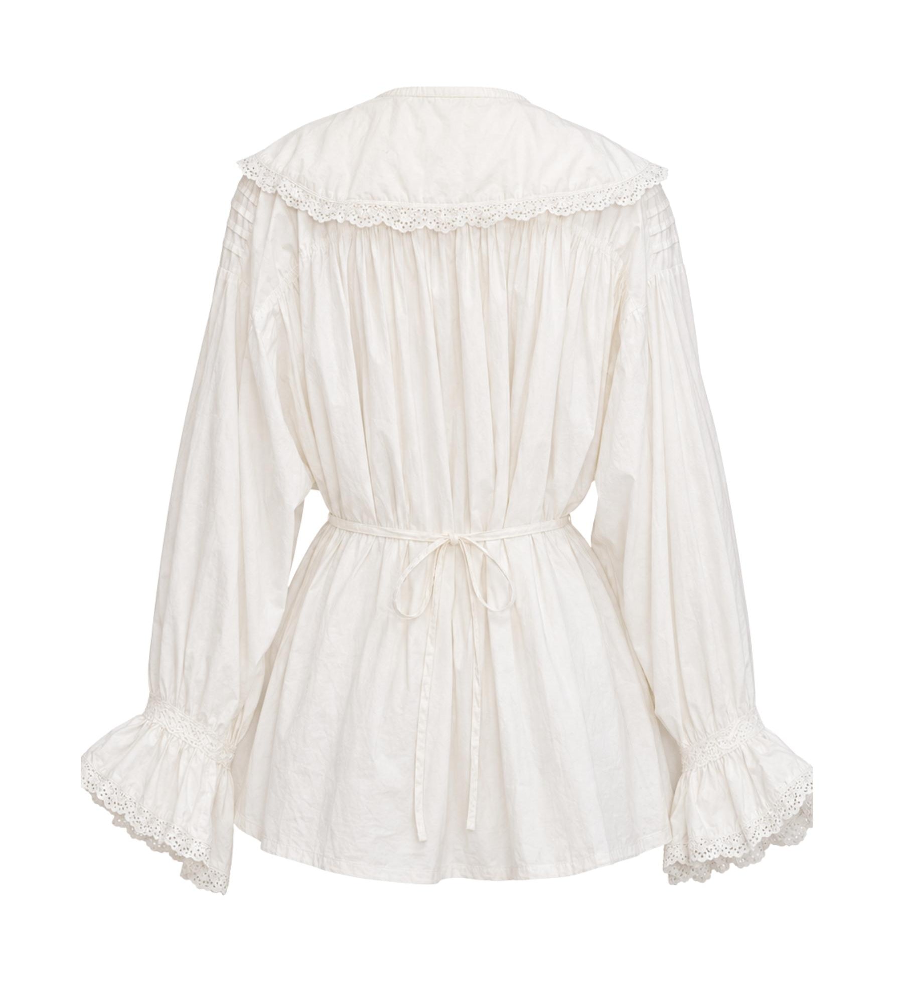 Karen Walker Organic Cotton Broderie Blouse