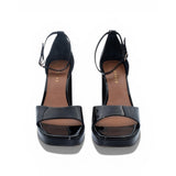 Black Patent Platform Heels