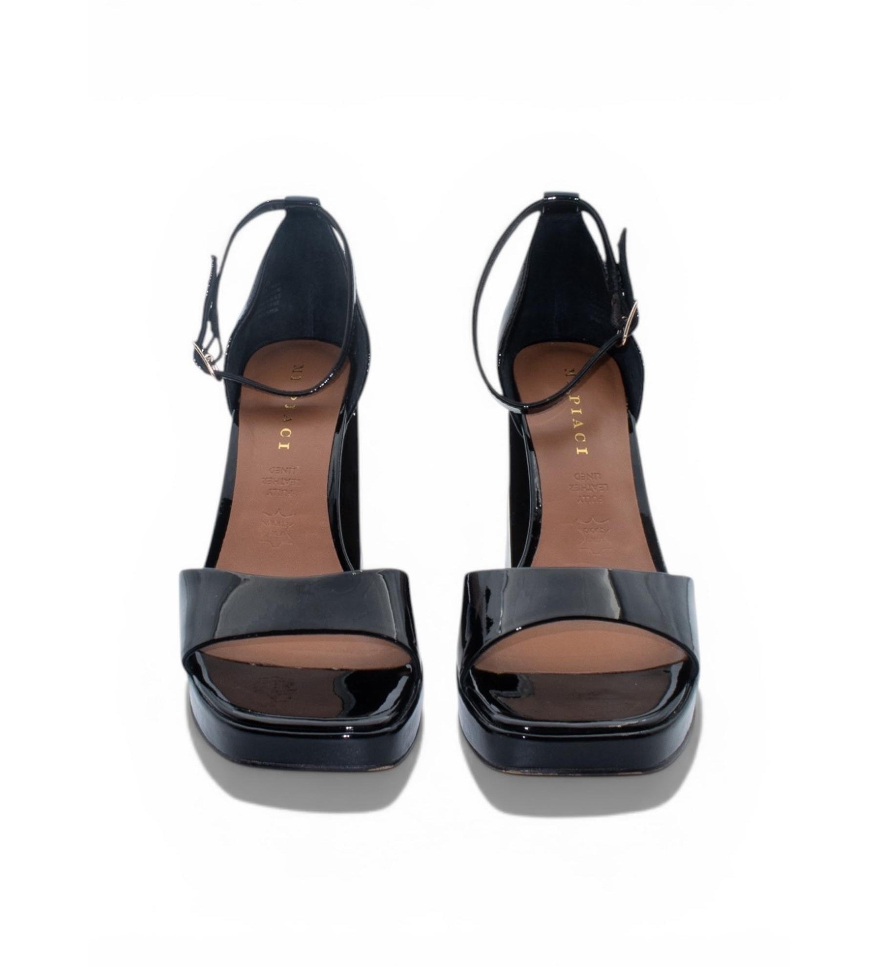 Black Patent Platform Heels