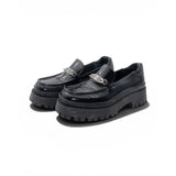 Marc Jacobs Black Chunky Leather Loafers