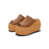 Simon Miller Platform Raffia Slides