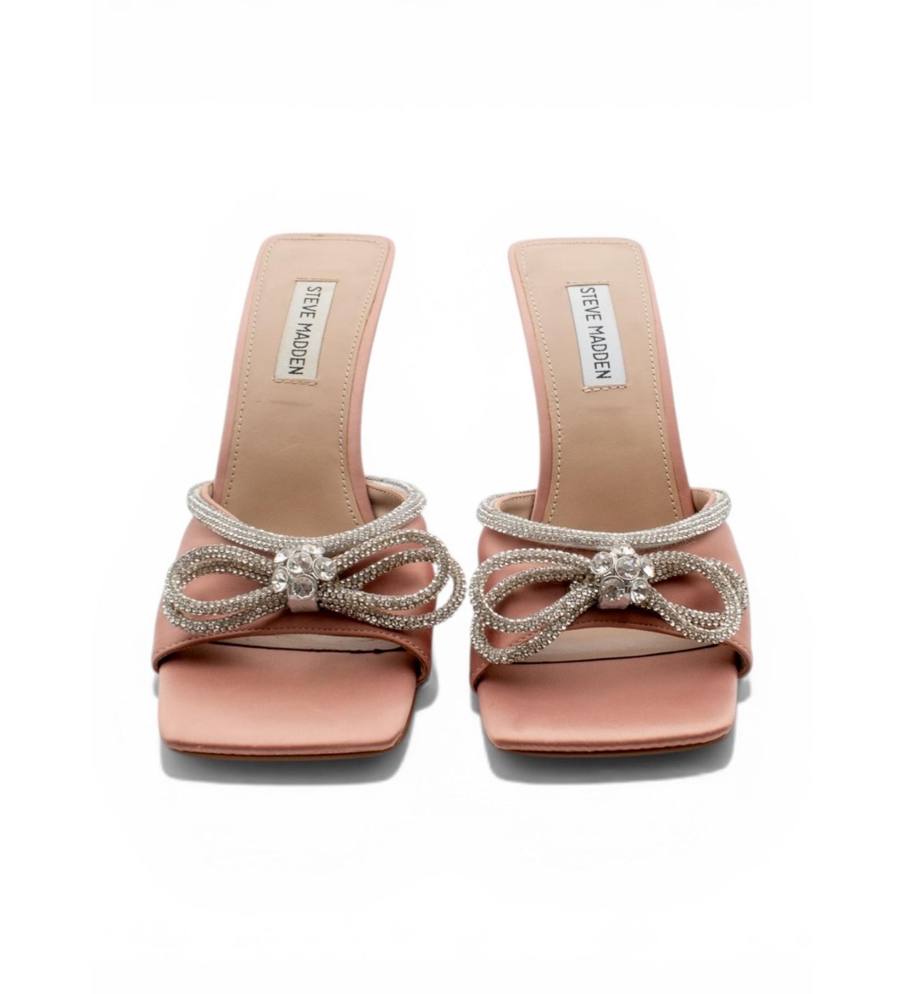 Steve Madden Crystal Bow Heel Sandals