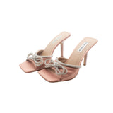 Steve Madden Crystal Bow Heel Sandals