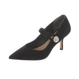 Stuart Weitzman Suede Crystal Embellishments Pumps