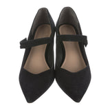 Stuart Weitzman Suede Crystal Embellishments Pumps