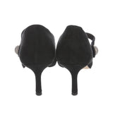 Stuart Weitzman Suede Crystal Embellishments Pumps