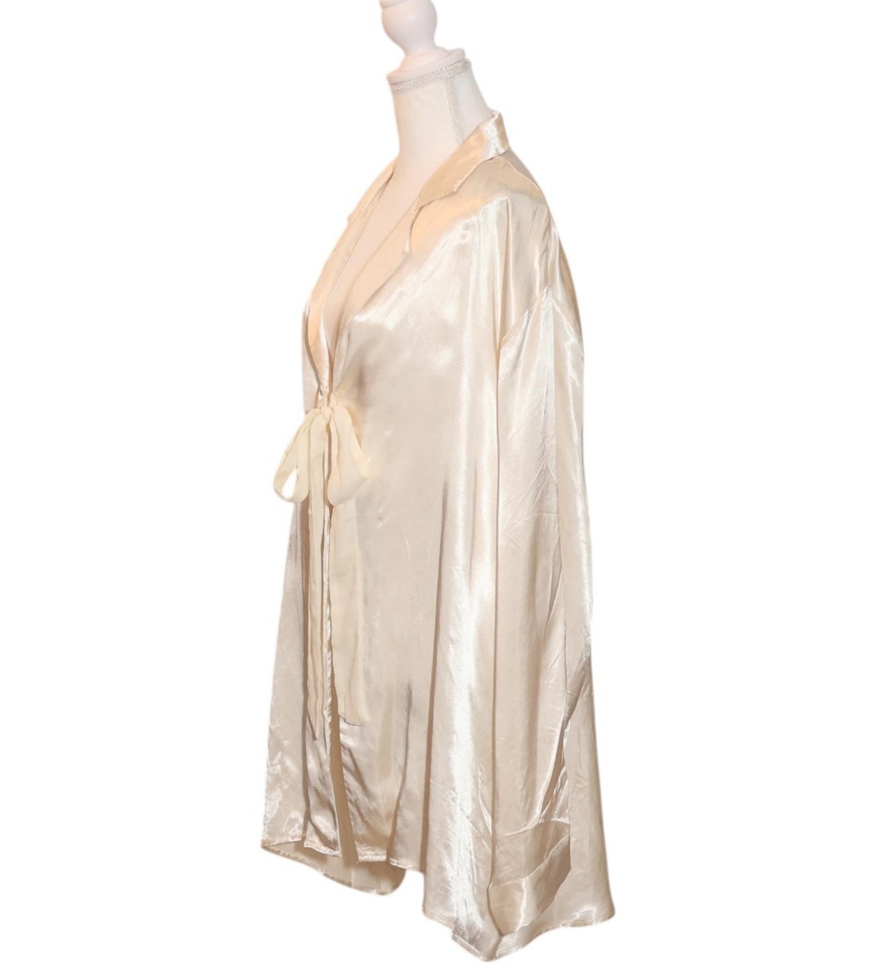 VRG GRL Satin Tie-Front Top