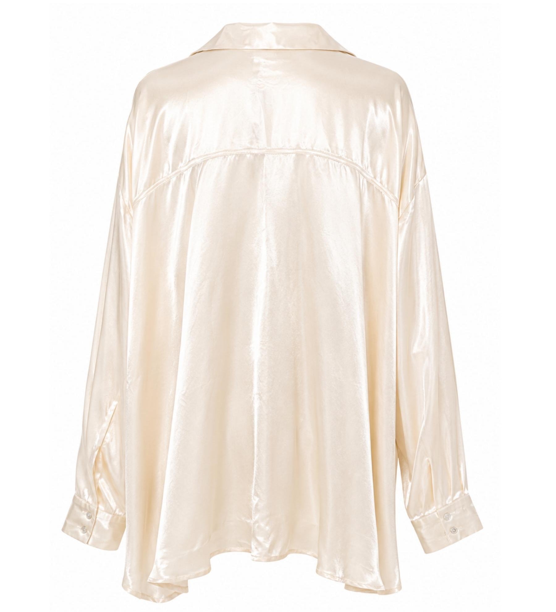 VRG GRL Satin Tie-Front Top