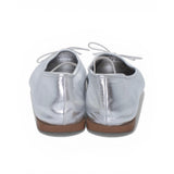 Zara Metallic Silver Ballet Flats