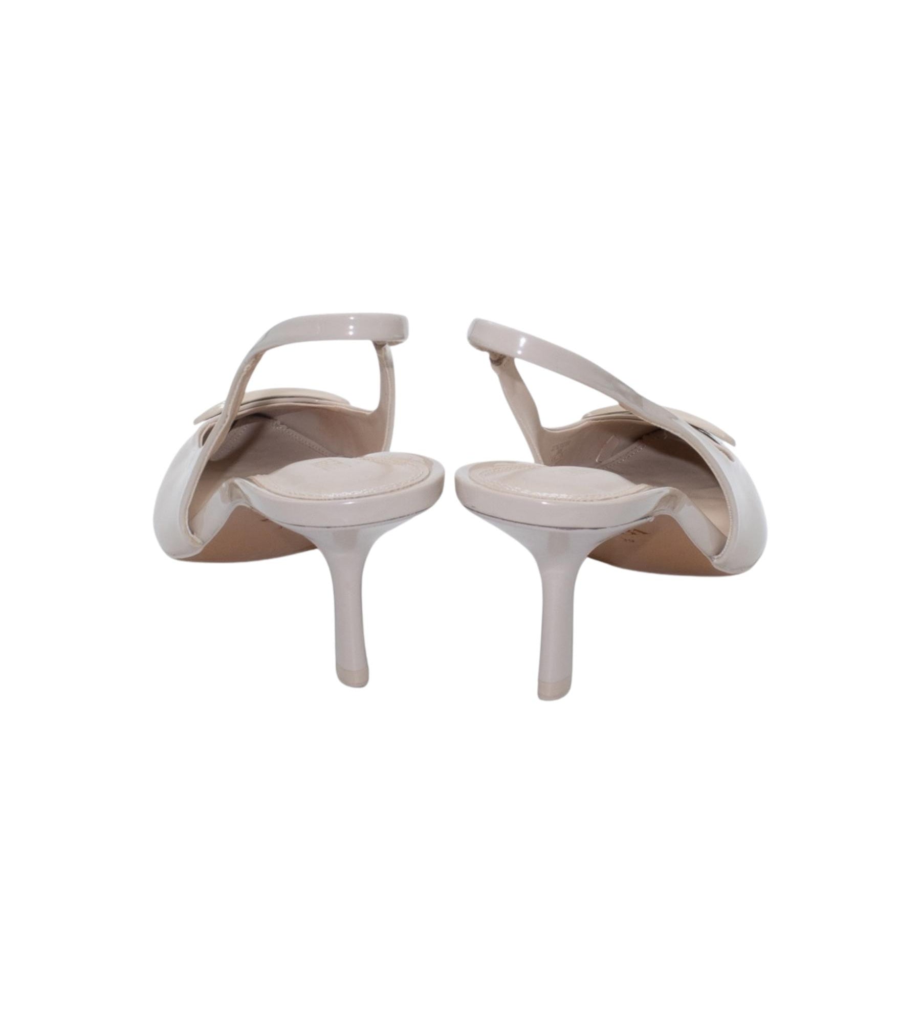 Zara Patent Slingback Heels