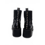 Zara Black Chunky Stud Detail Boots