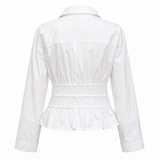 Zara Cinched Tie-Front Shirt