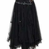 Annah Stretton Jewelled Tiered Tulle Maxi Skirt