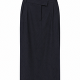 RUBY Pinstripe Midi Skirt