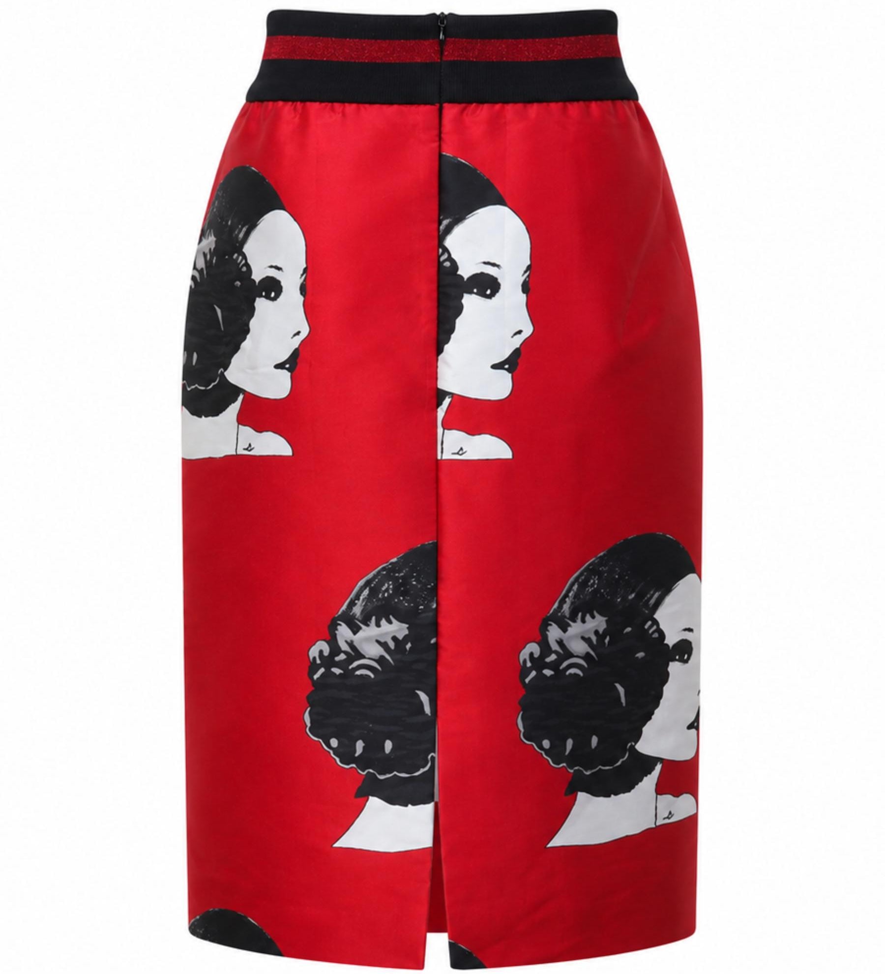 COOPER by Trelise Cooper Vintage Portrait Print Pencil Skirt
