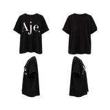 Aje Pearl Embellished Logo Tee