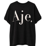 Aje Pearl Embellished Logo Tee