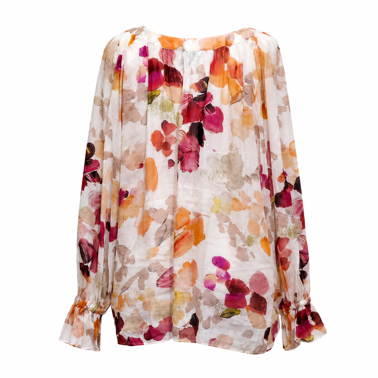 Aje Sheer Floral Button Blouse