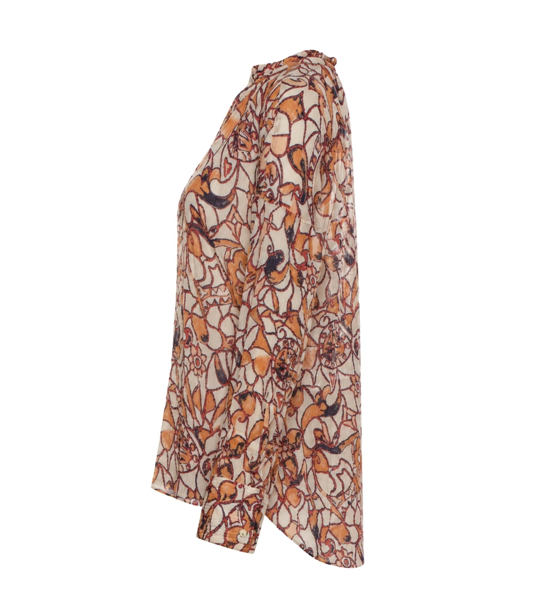 A.L.C. Silk Floral Print Top