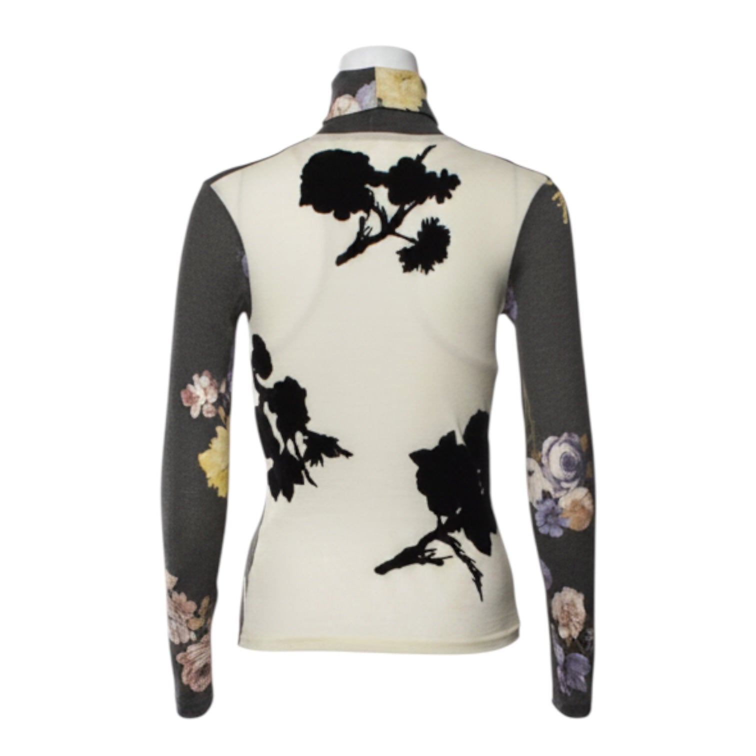 Acne Studios Floral Print Turtleneck Top