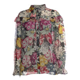 Burberry Silk Floral Print Blouse