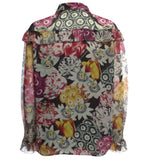 Burberry Silk Floral Print Blouse