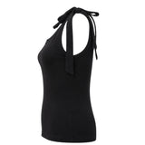 Caitlin Crisp Tie-Shoulder Stretch Tank